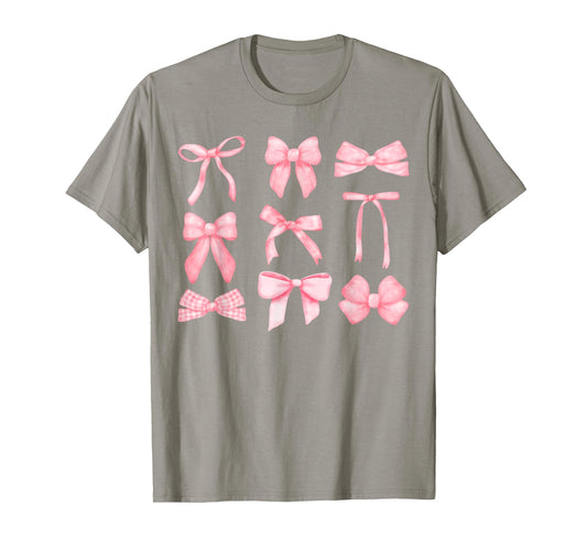 Coquette Bows Coquette Aesthetic Girly Girl Social Club T-Shirt