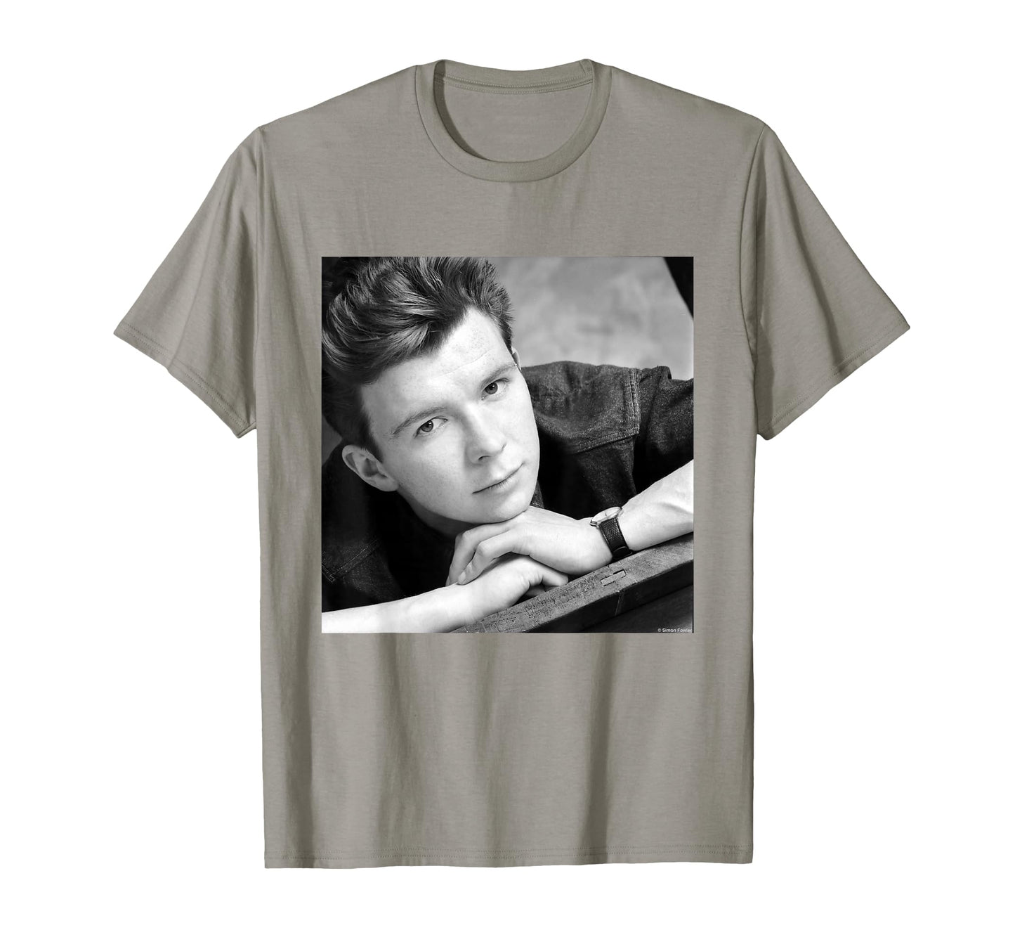 Rick Astley Never Gonna Give You Up Portrait By Simon Fowler T-Shirt
