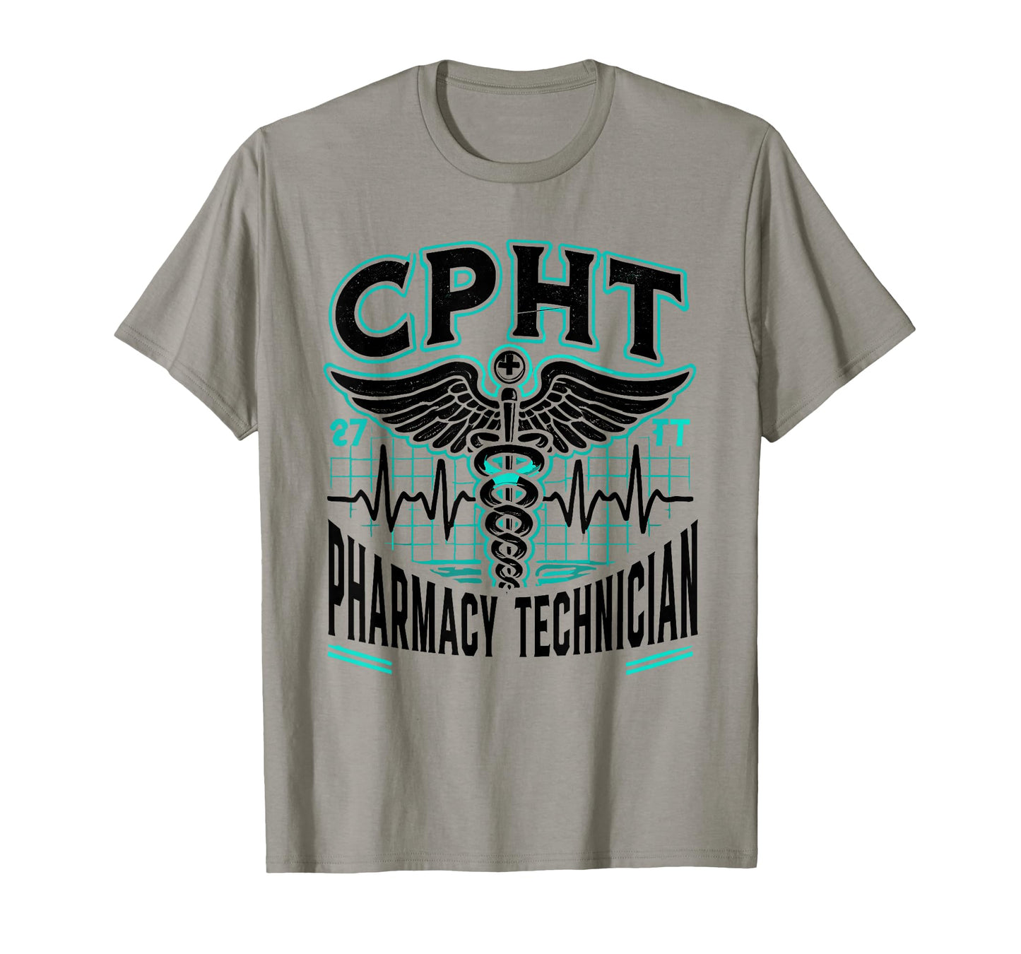 CPHT Pharmacy Technician Pharmacist Heartbeat T-Shirt