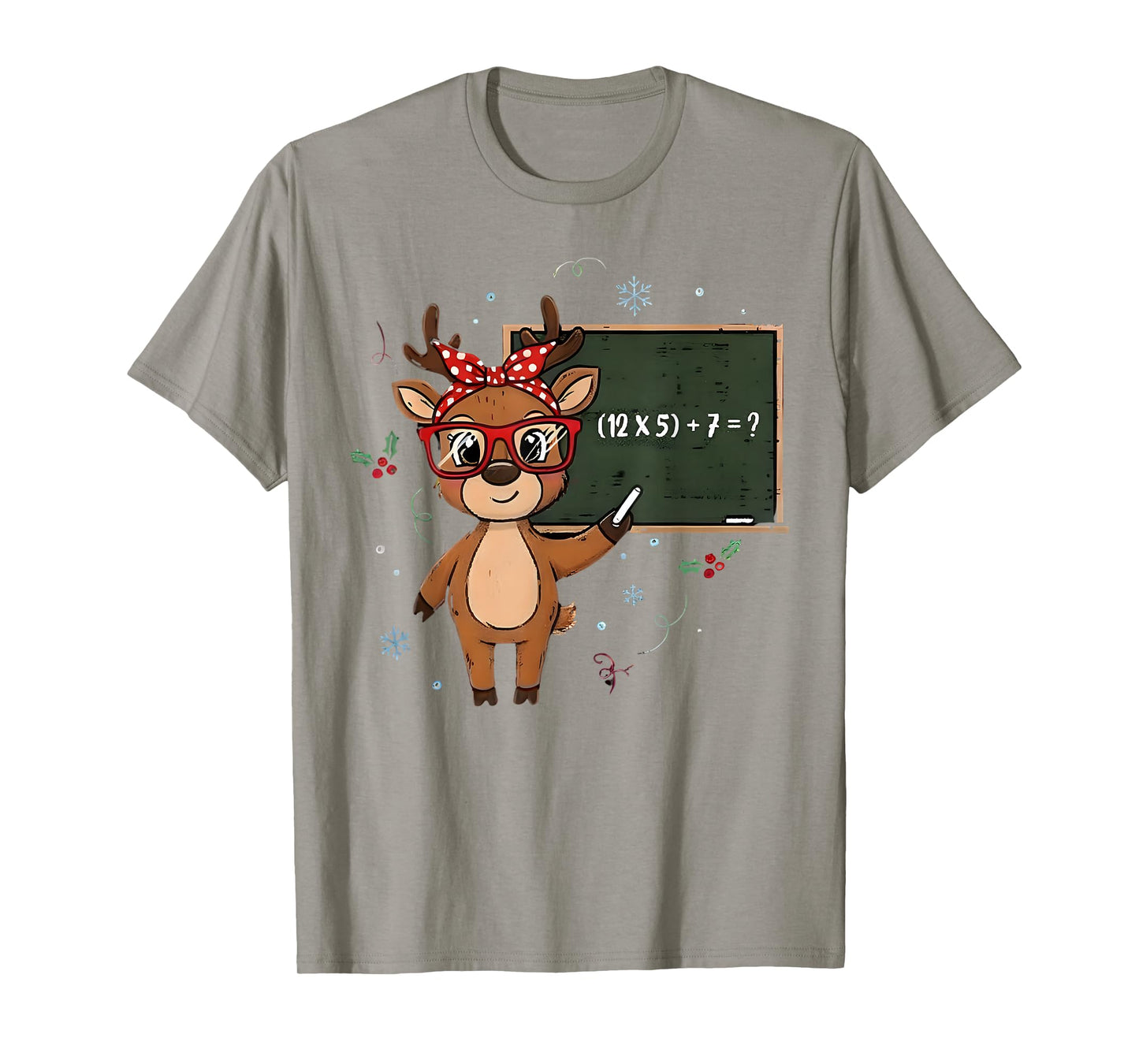 67 Meme Christmas Reindeer Funny 6 7 Teacher Men Women Kids T-Shirt