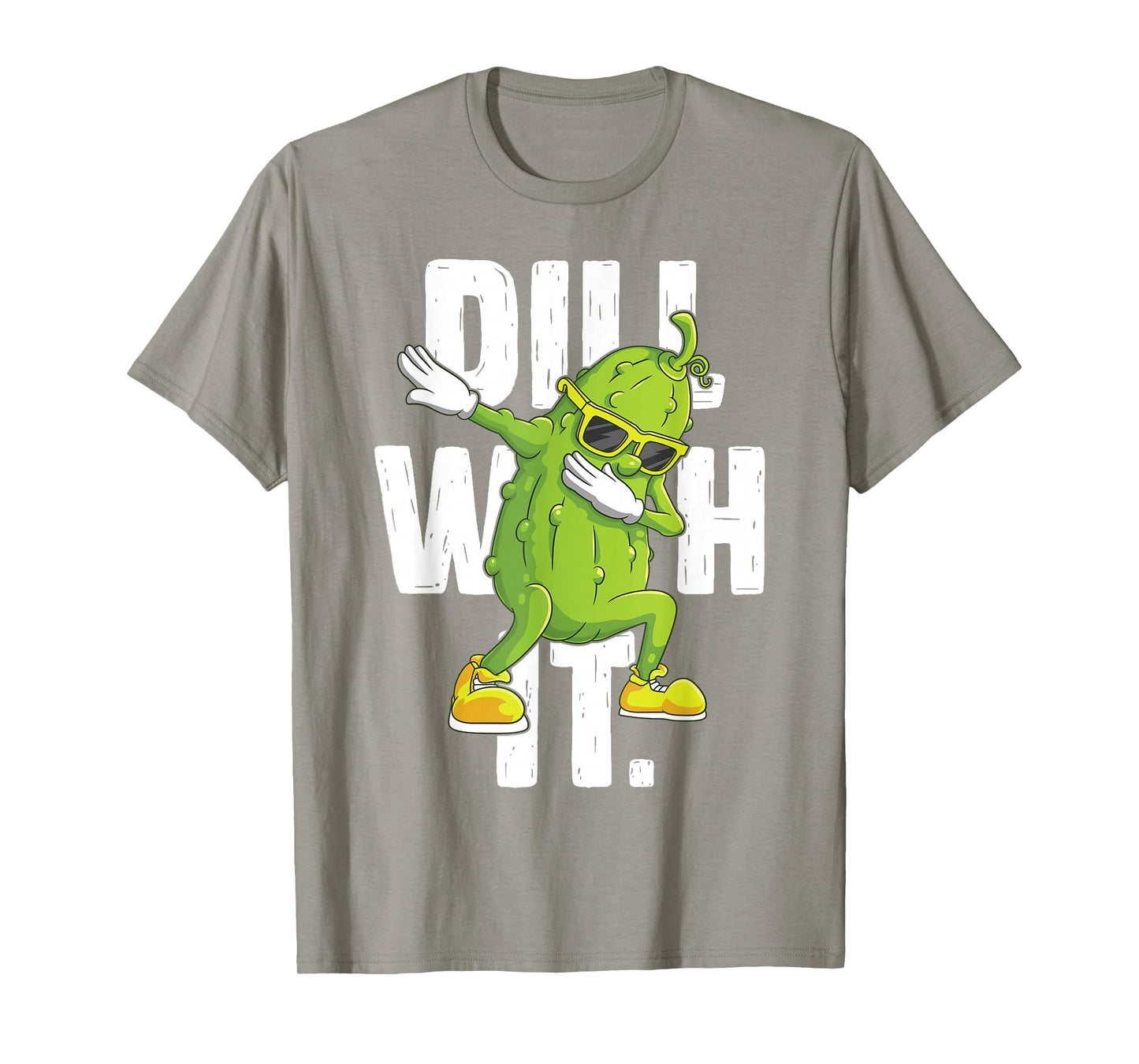 Dill with It Pickle Dabbing Halloween Cucumber Costume Party T-Shirt