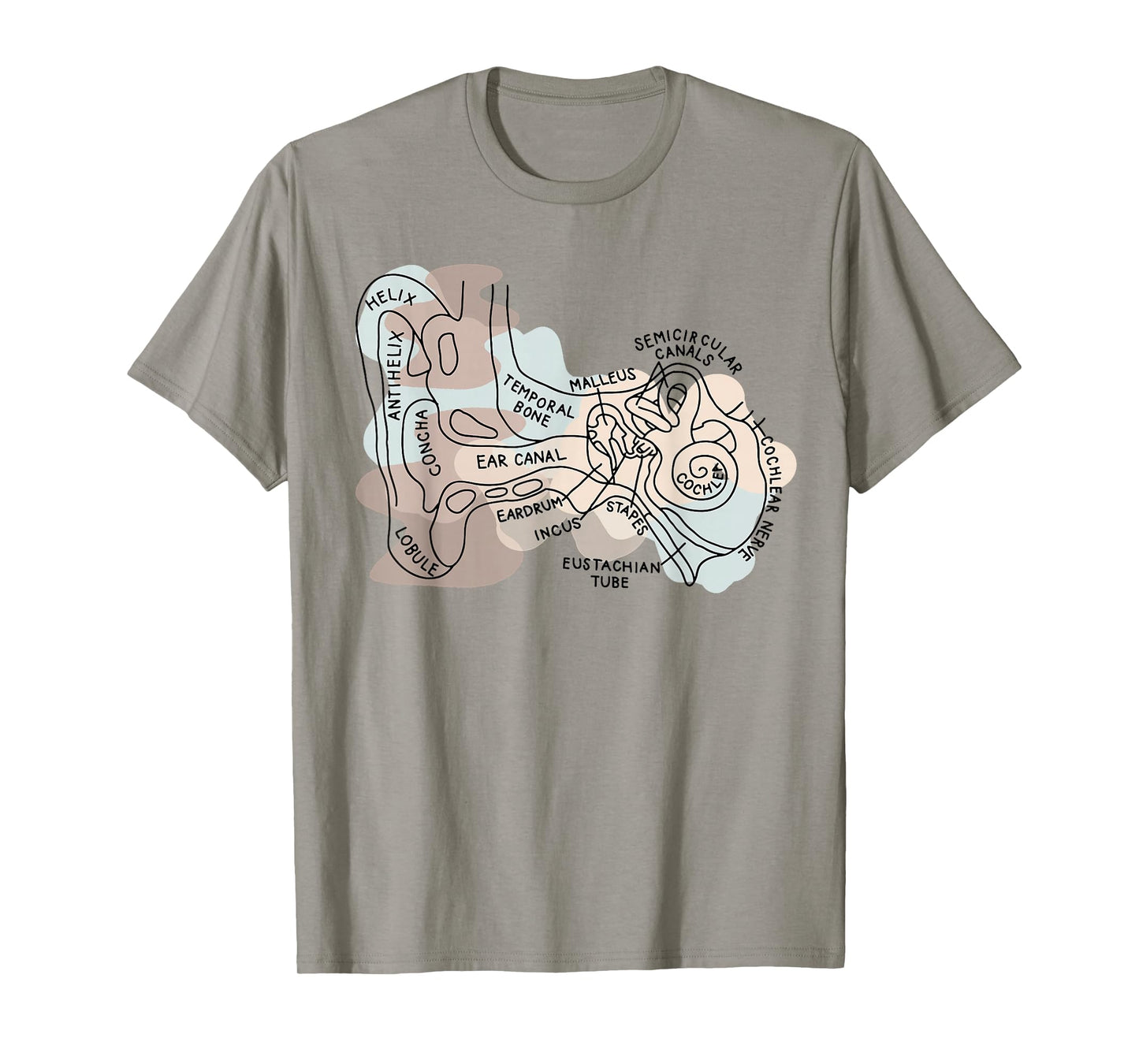 Audiology Audiologist Vestibular Therapist Inner Ear Anatomy T-Shirt