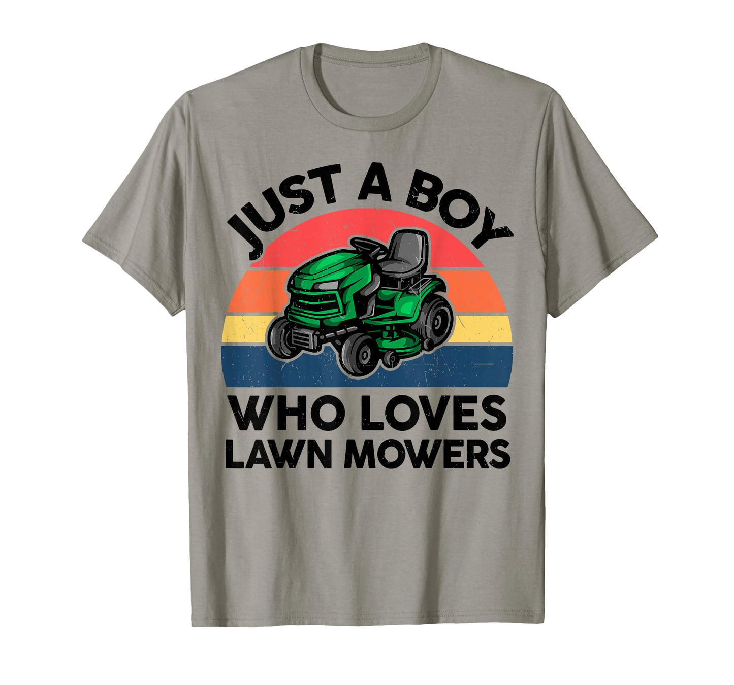 Kids Boy Who Love Lawn Mower T Shirt Toddler Funny Mowing T-Shirt