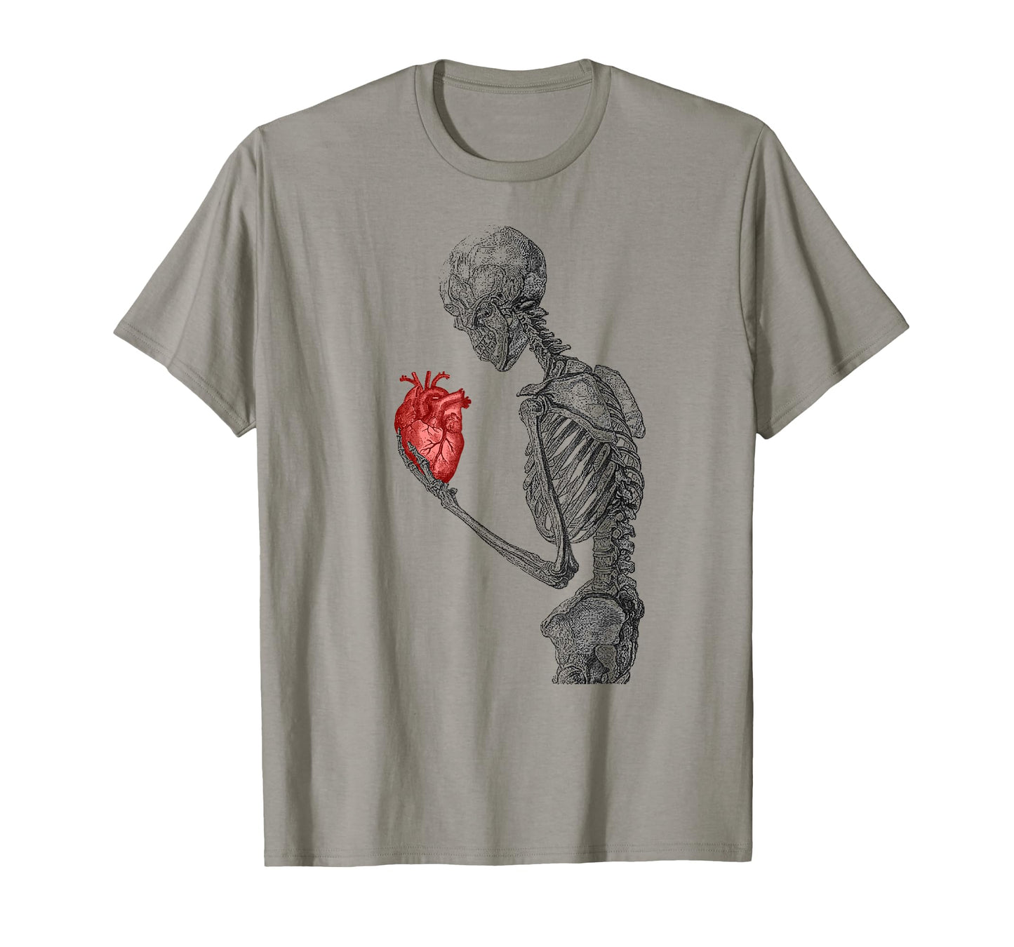 Anatomical Red Human Heart Skeleton Cardiac T-Shirt