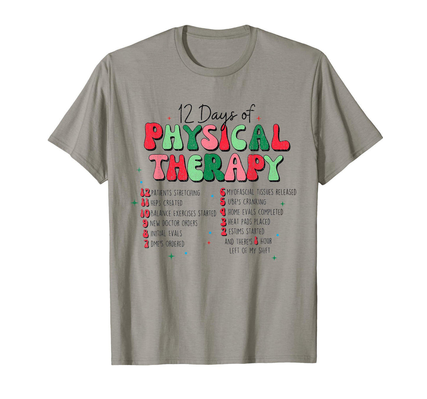 Christmas Physical Therapist Physical Therapy, PT Christmas T-Shirt