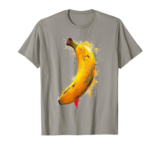 Banana Abstract Graphic Painting Art Fruit Banana T-Shirt