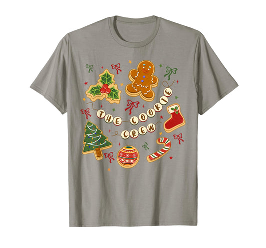 Christmas Cookie Baking Crew for Women Basker Seniors Xmas T-Shirt