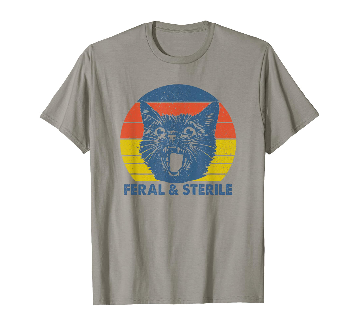 Feral and Sterile Funny Cat Hysterectomy Uterus Women's Joke T-Shirt