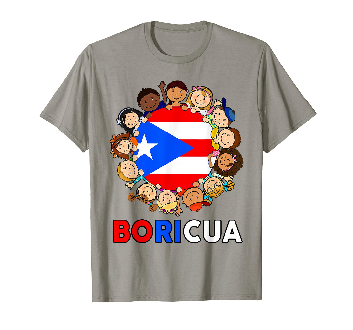 Puerto Rico Kids Boricua Hispanic Heritage Month Rican Flag T-Shirt