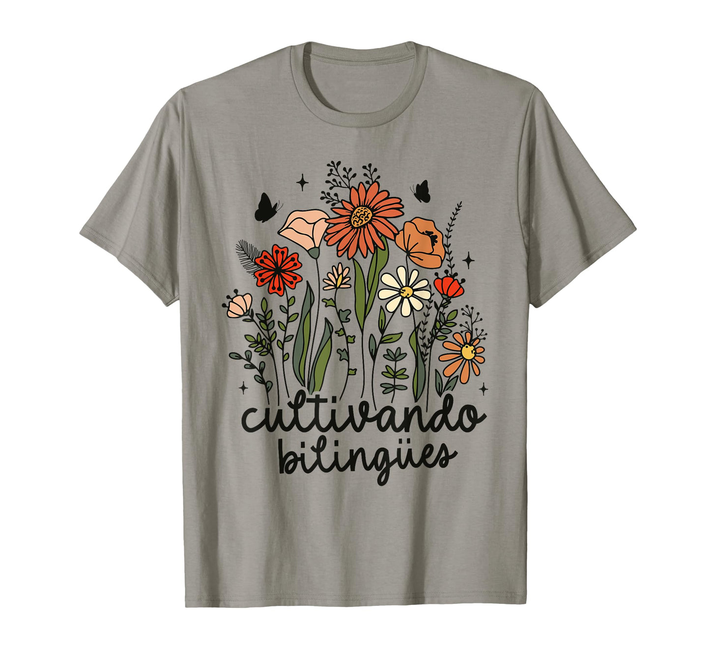 Cultivando Bilingues Dual Language Crew Bilingual Teacher Men Women Girls Kids T-Shirt