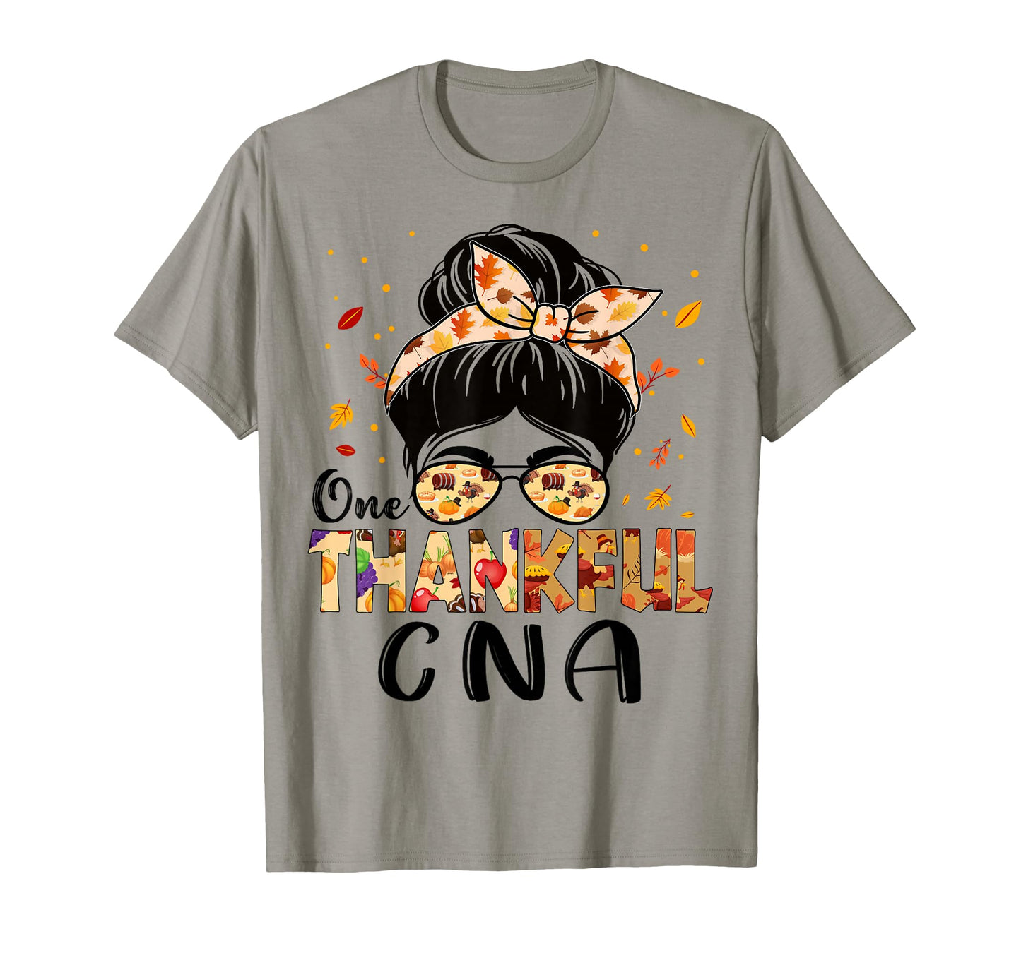 CNA Certified Nursing Assistant Thankful Thanksgiving Fall T-Shirt