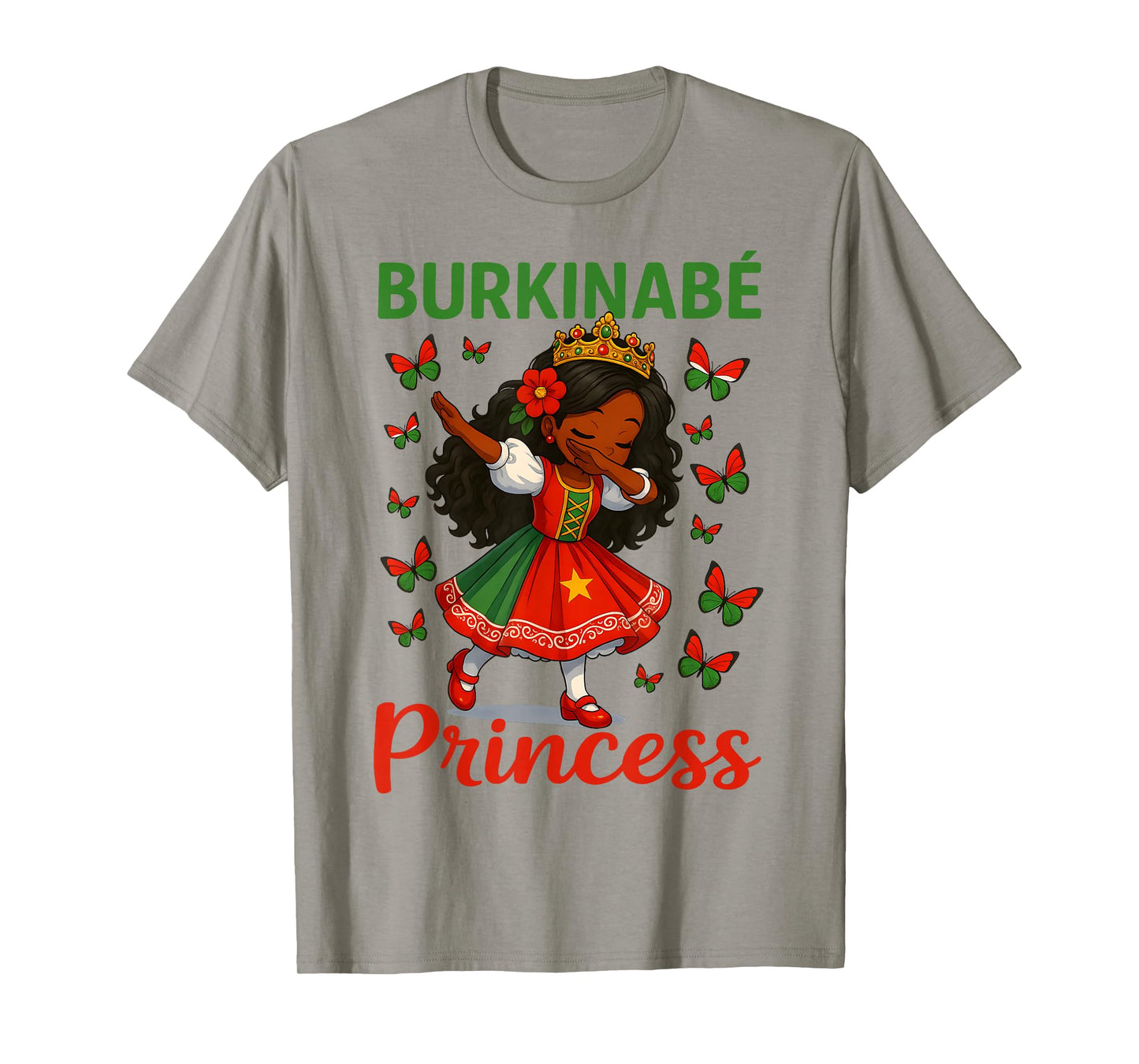 Burkinabé Princess Dabbing Girl Cute Burkina Faso Pride kids T-Shirt