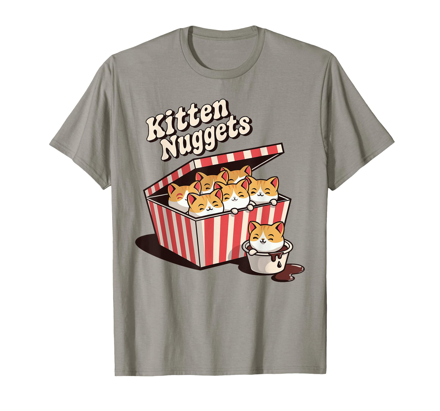 Kitten Nuggets cute Fast Food Pun Cat Owner Cat Lover kids T-Shirt