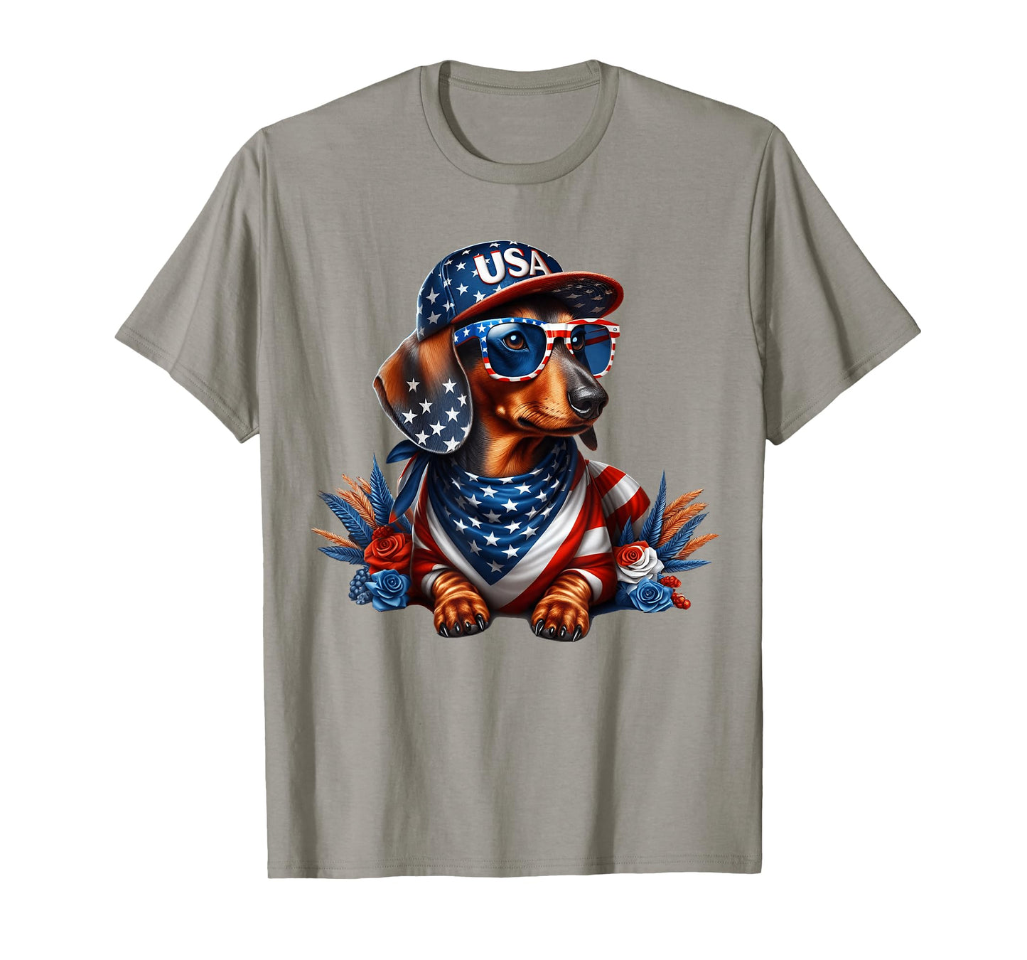 Dachshund 4th of July Patriotic Dog Dachshund Fourth of July T-Shirt