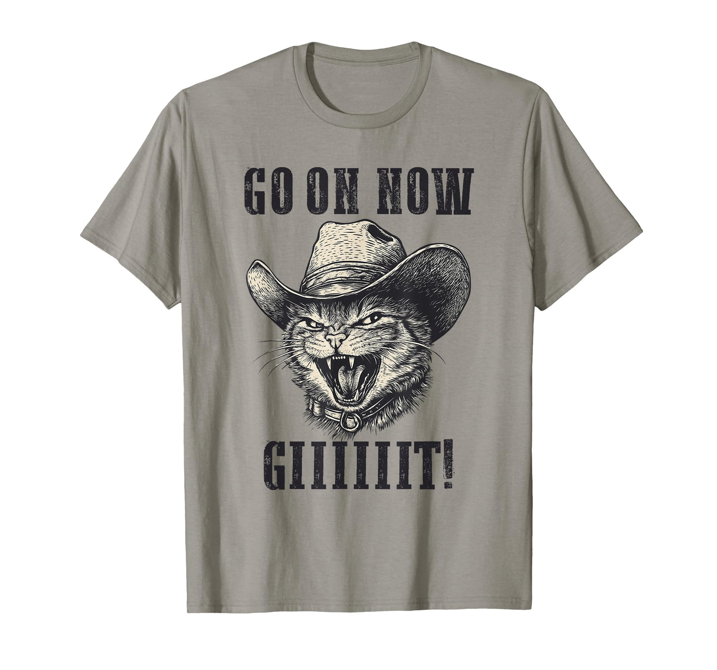 Vintage Cowboy Cat Shirt - Go On Git Western Cat T-Shirt