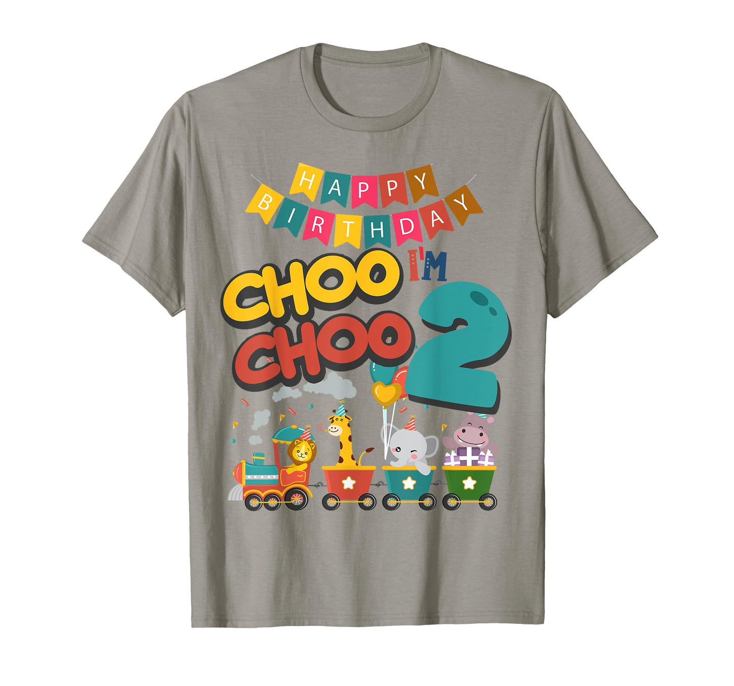 Choo Choo Train I Am Two Idea For Kids & 2nd birthday T-Shirt