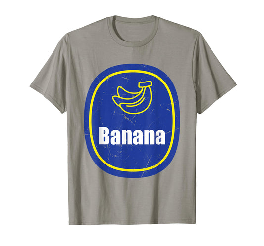 Banana Sticker Costume Cute Easy Fruit DIY Halloween T-Shirt