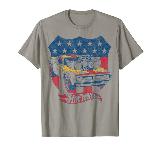 Hot Wheels - Patriotic American Flag T-Shirt