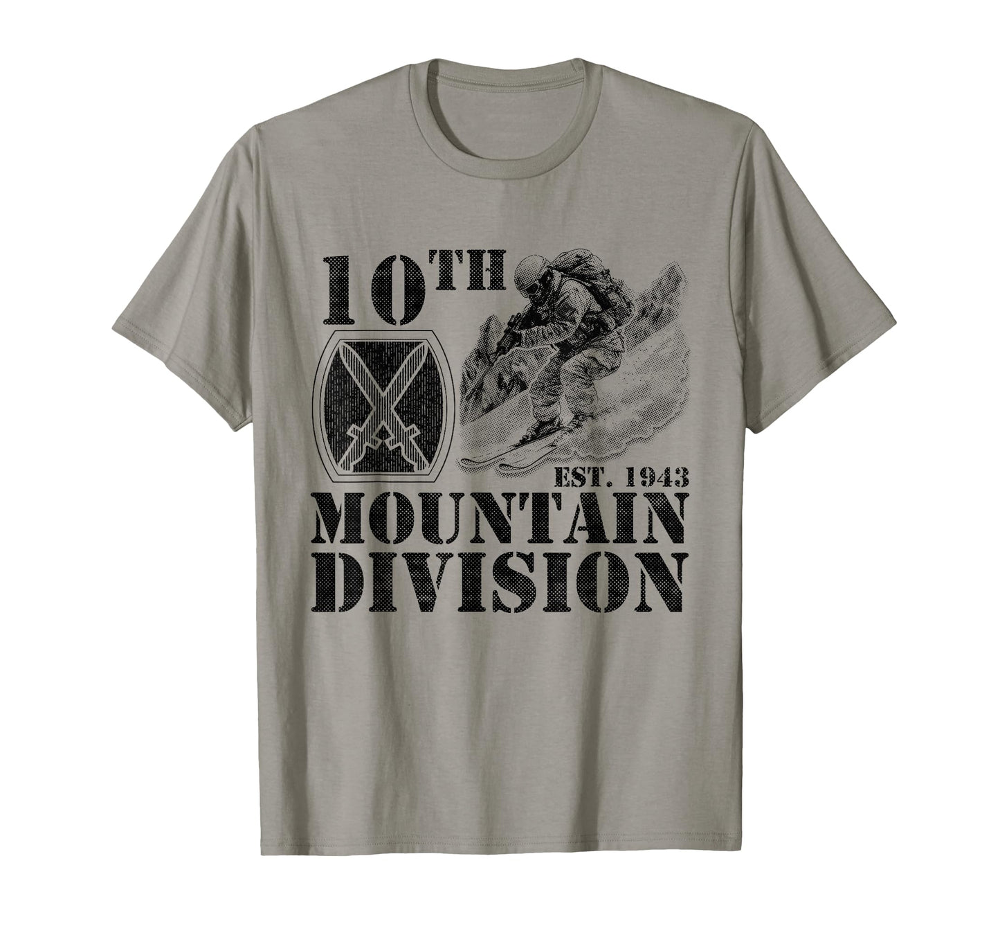 10th Mountain Division Climb to Glory Veteran Fort Drum T-Shirt