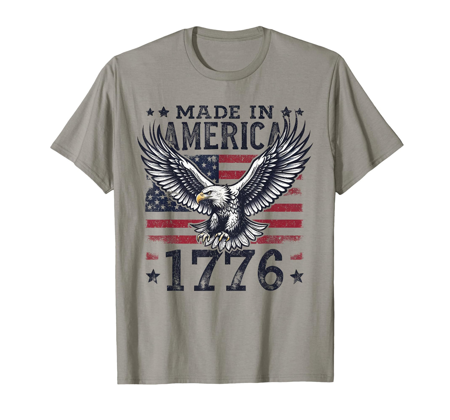 Made in America 1776 Eagle USA Patriotic 4th of July T-Shirt