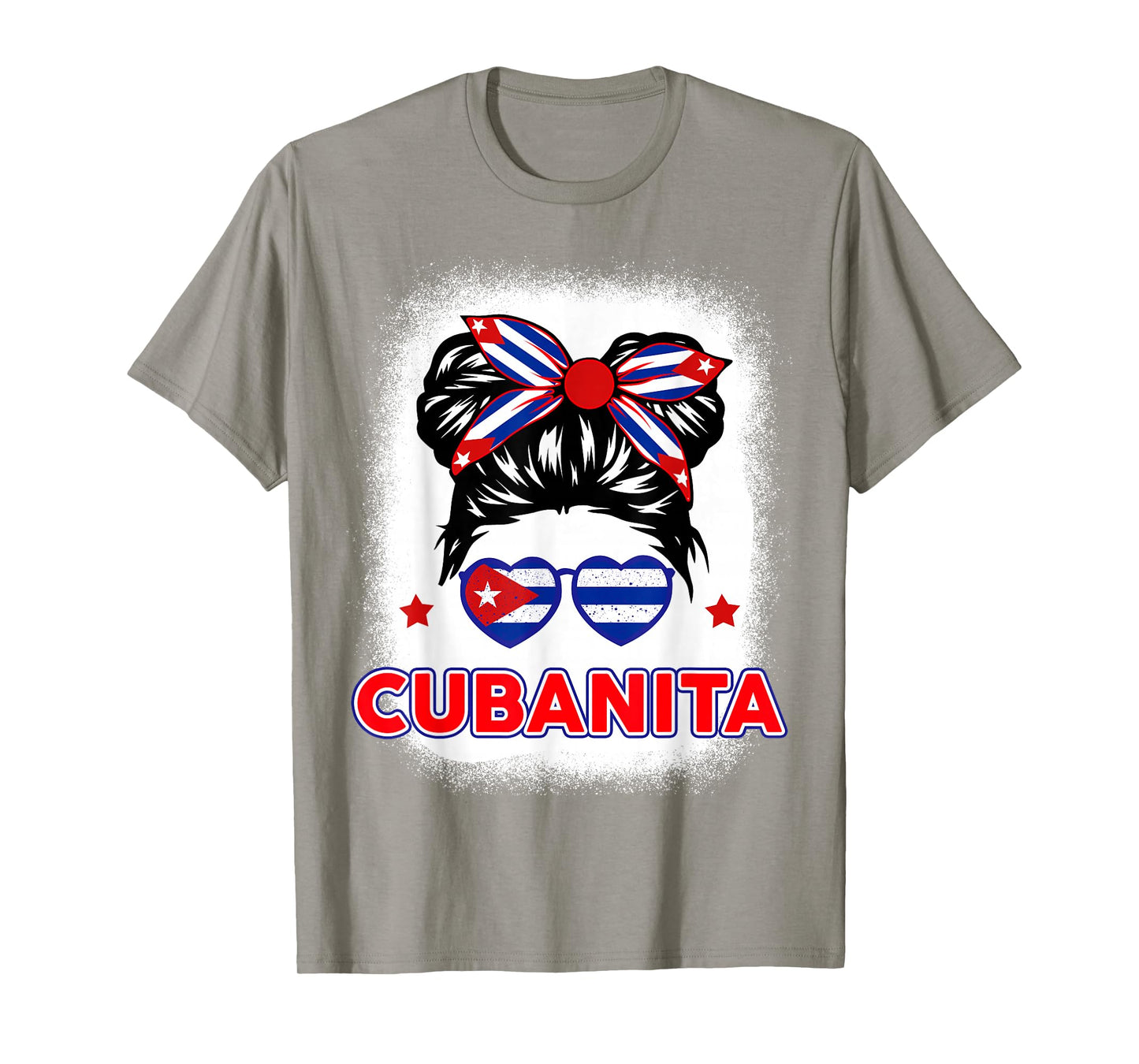 Cubanita Cuba Flag Cuban Girl Hispanic Heritage Kids Women T-Shirt
