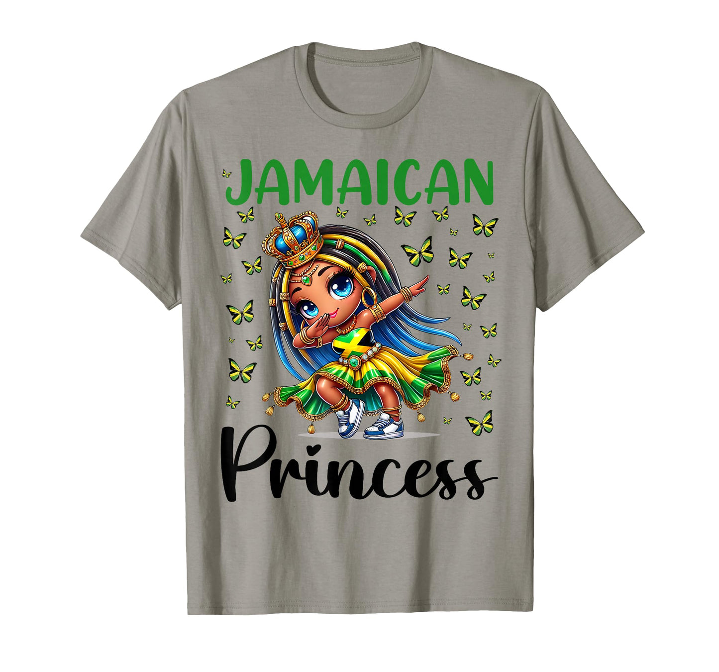 Jamaican Princess Dabbing for Girls & Kids T-Shirt