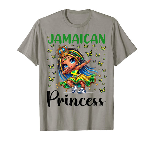 Jamaican Princess Dabbing for Girls & Kids T-Shirt
