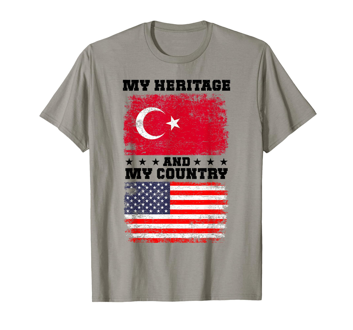 Turkish Heritage Uniform American Outfit US Turkey Flag T-Shirt