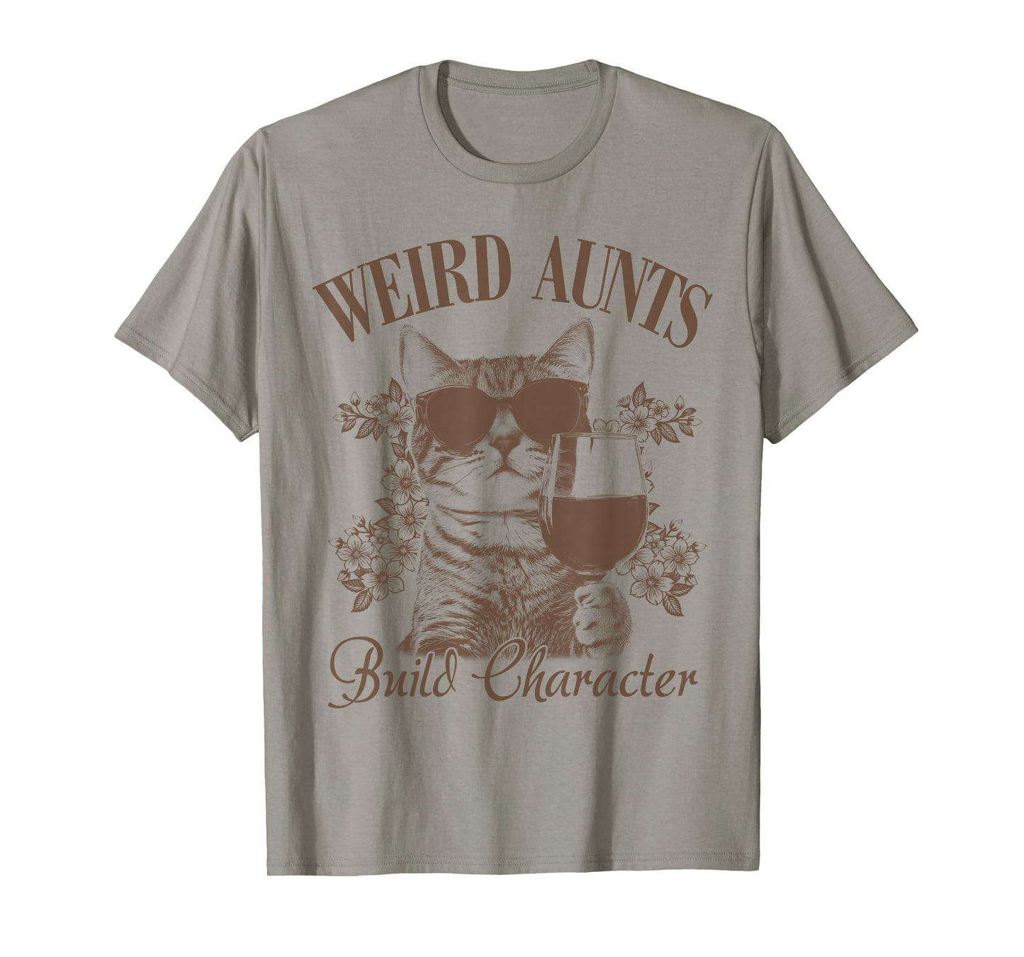 Weird Aunt Build Character, Best Cat Aunt Ever, Cat Auntie T-Shirt