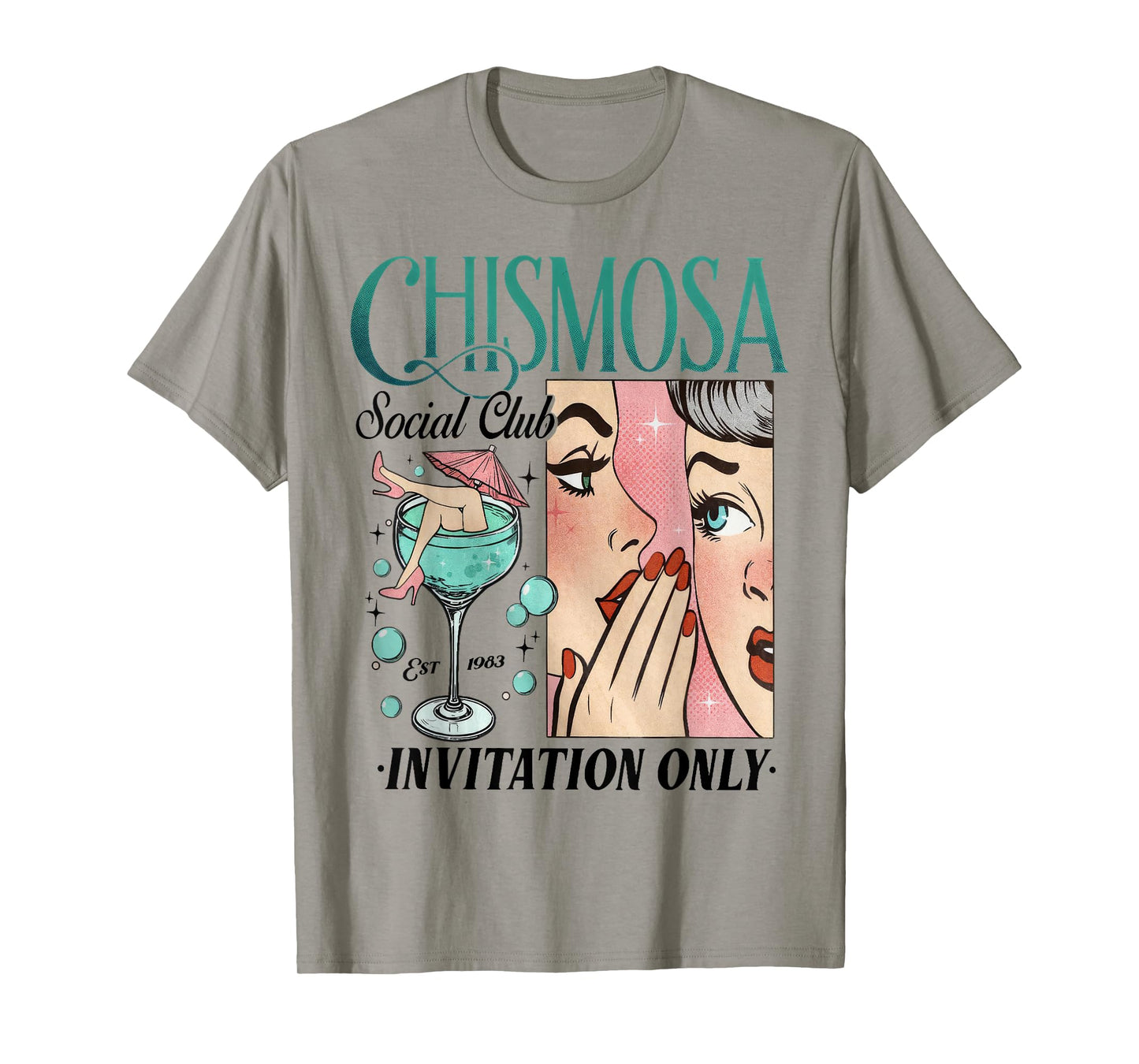 Retro Chismosa Social Club Latina Mexicana Mexican Party T-Shirt