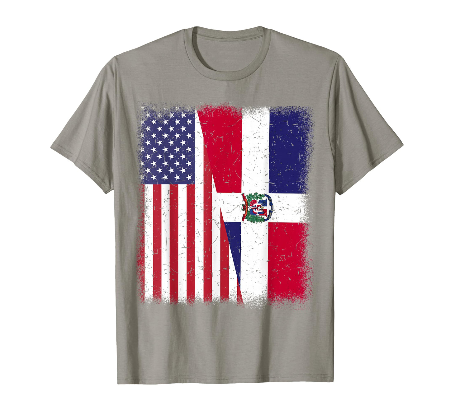 Dominican Republic American Flag Men Women Hispanic Heritage T-Shirt