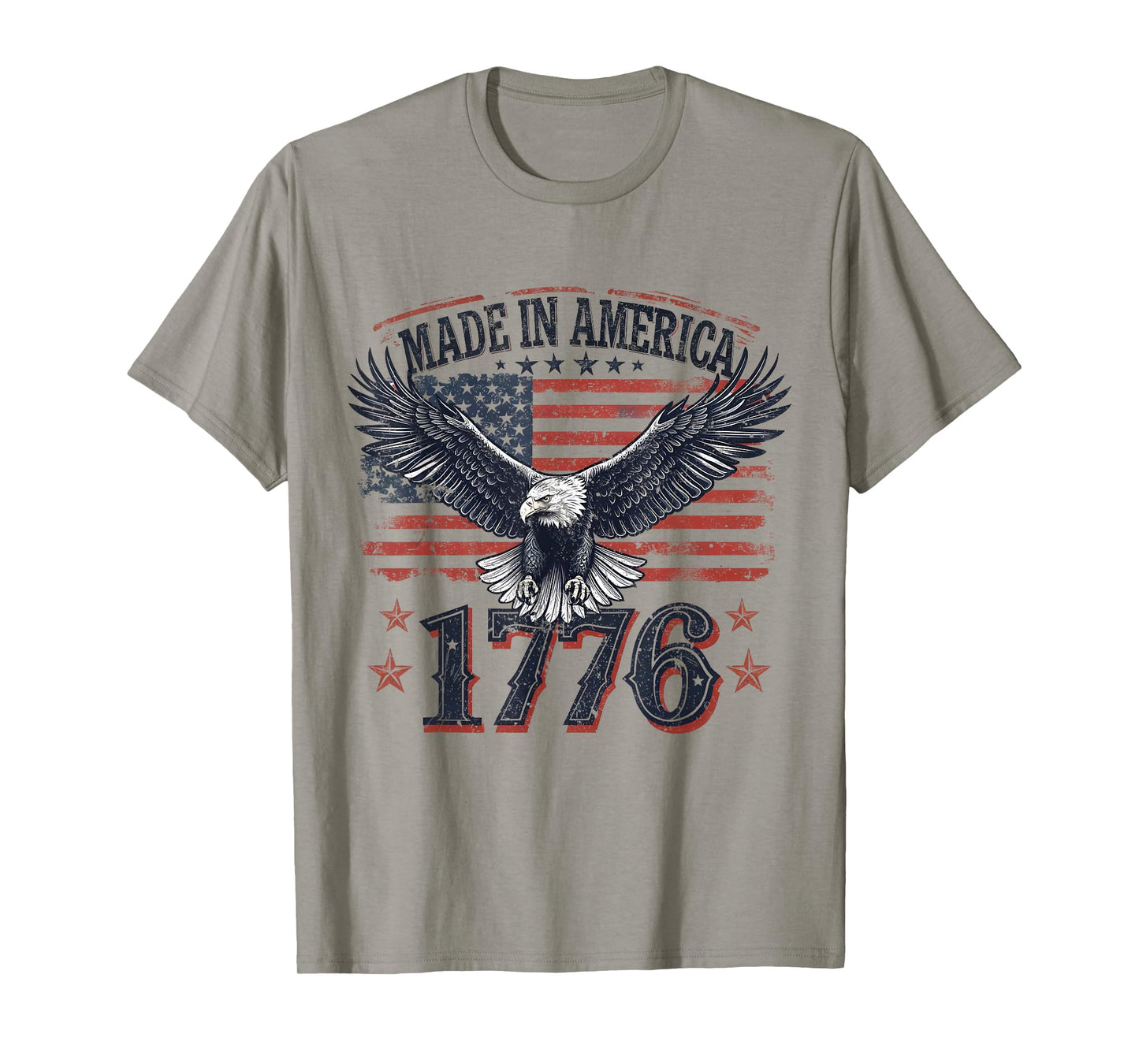 Made in America 1776 Eagle USA Patriotic 4th of July T-Shirt