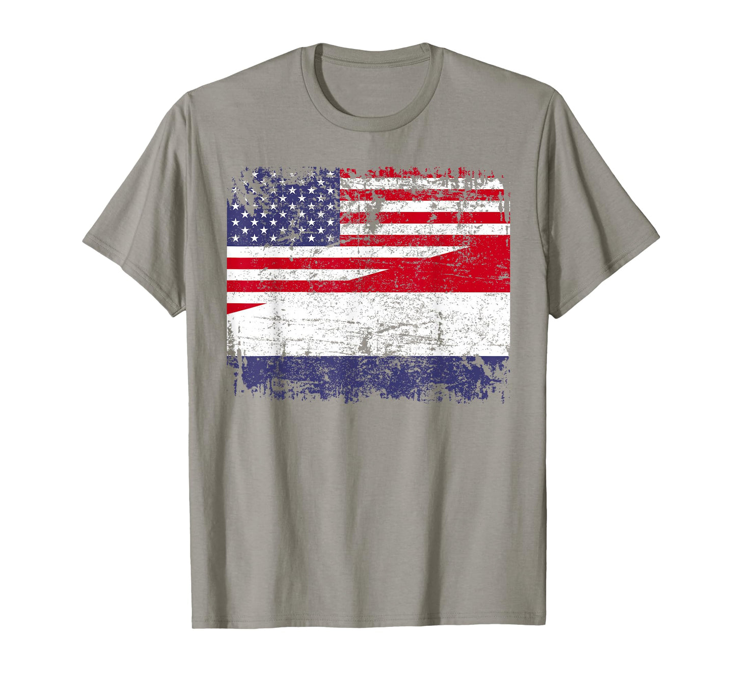 Dutch Roots | Half American Flag | Netherlands T-Shirt