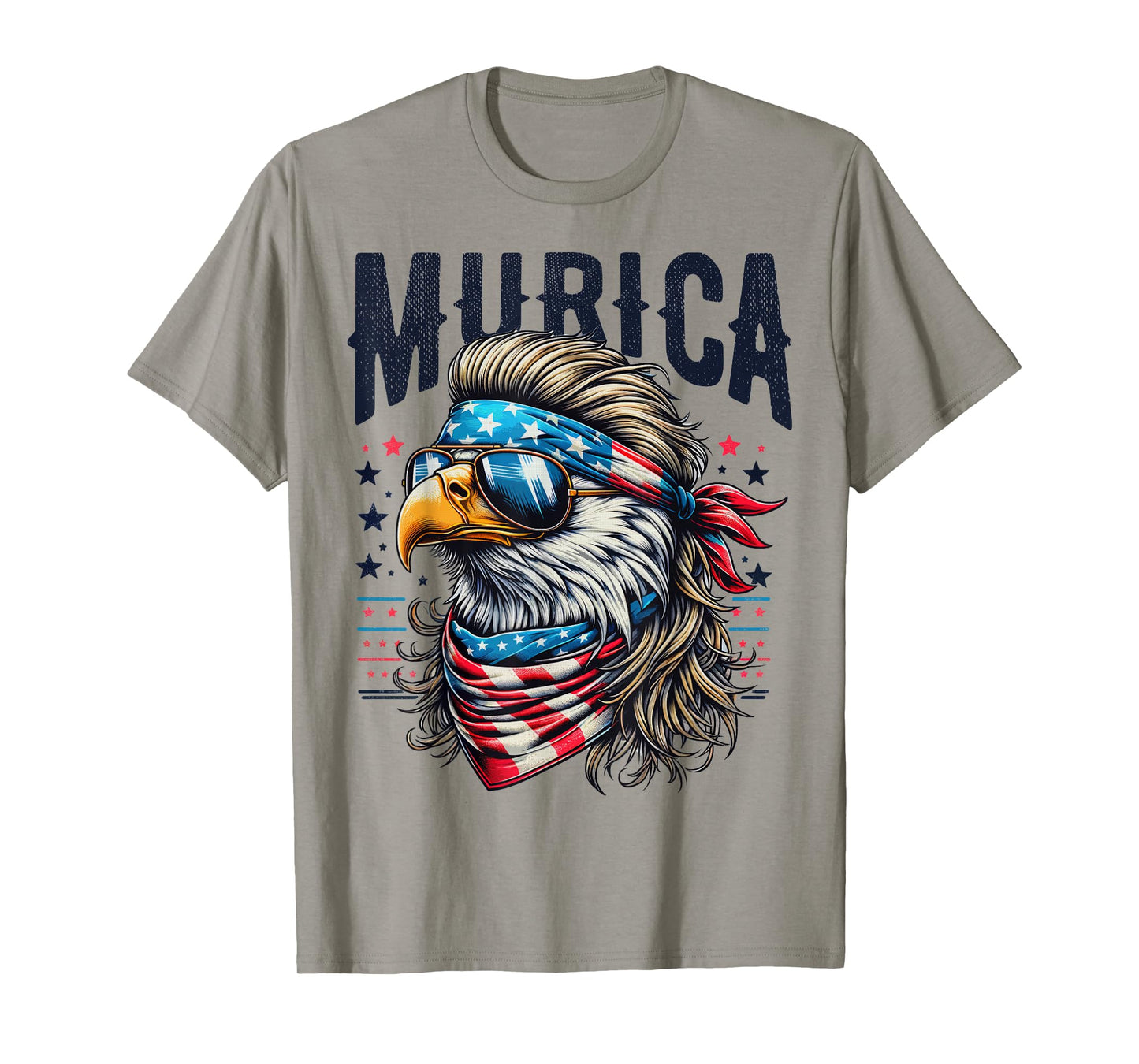 4th of July Patriotic Funny Eagle July 4th USA Murica T-Shirt