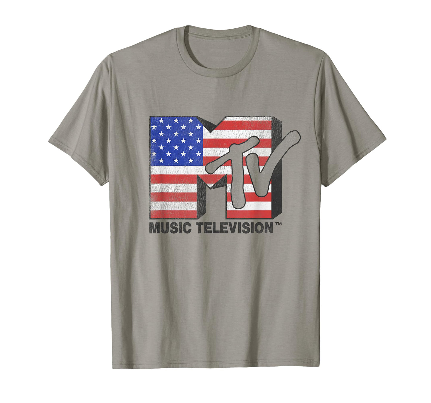 MTV American Flag Bold Logo T-Shirt