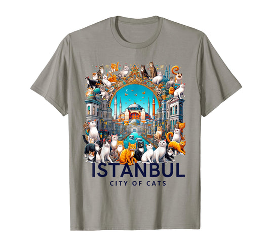City of Cats, Istanbul - Turkish Art T-Shirt