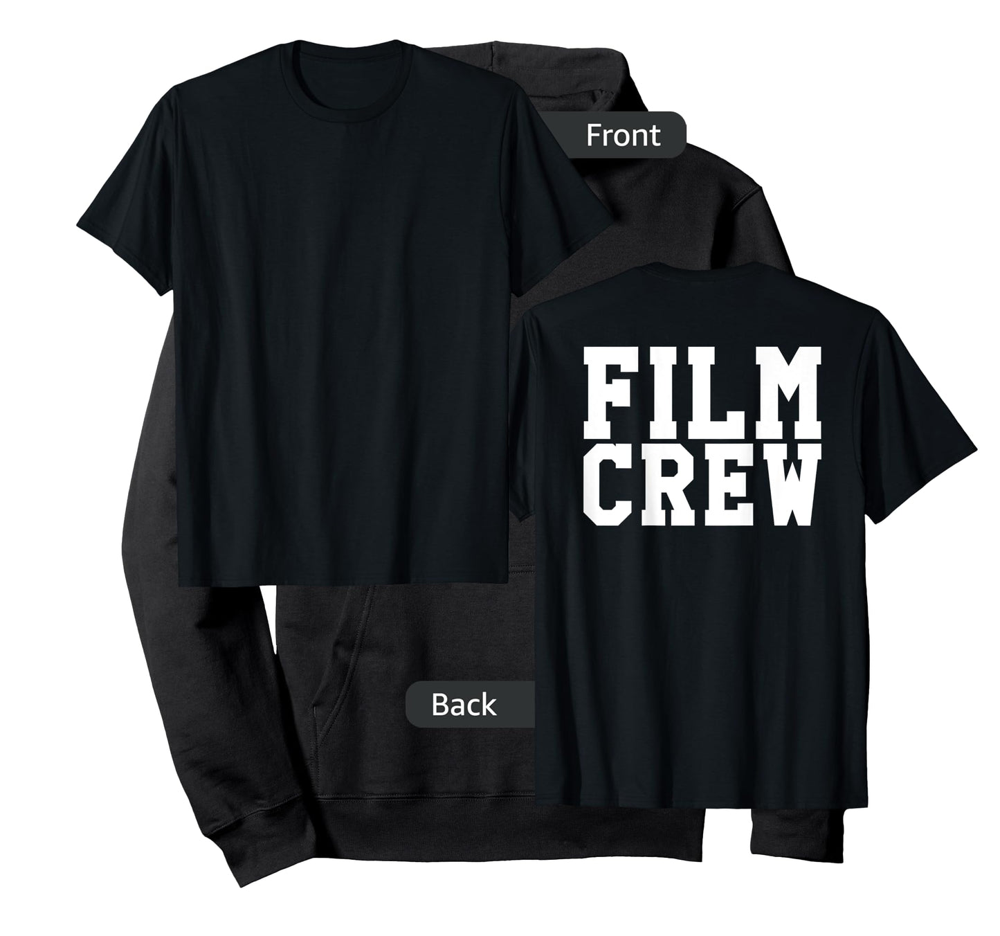 BACK ONLY Film Crew TV Camera Production Shirt