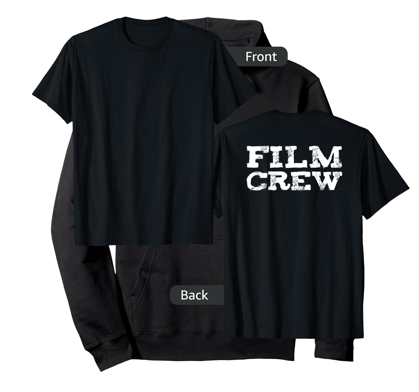 Back ONLY Film Crew TV Camera Production Shirt T-Shirt