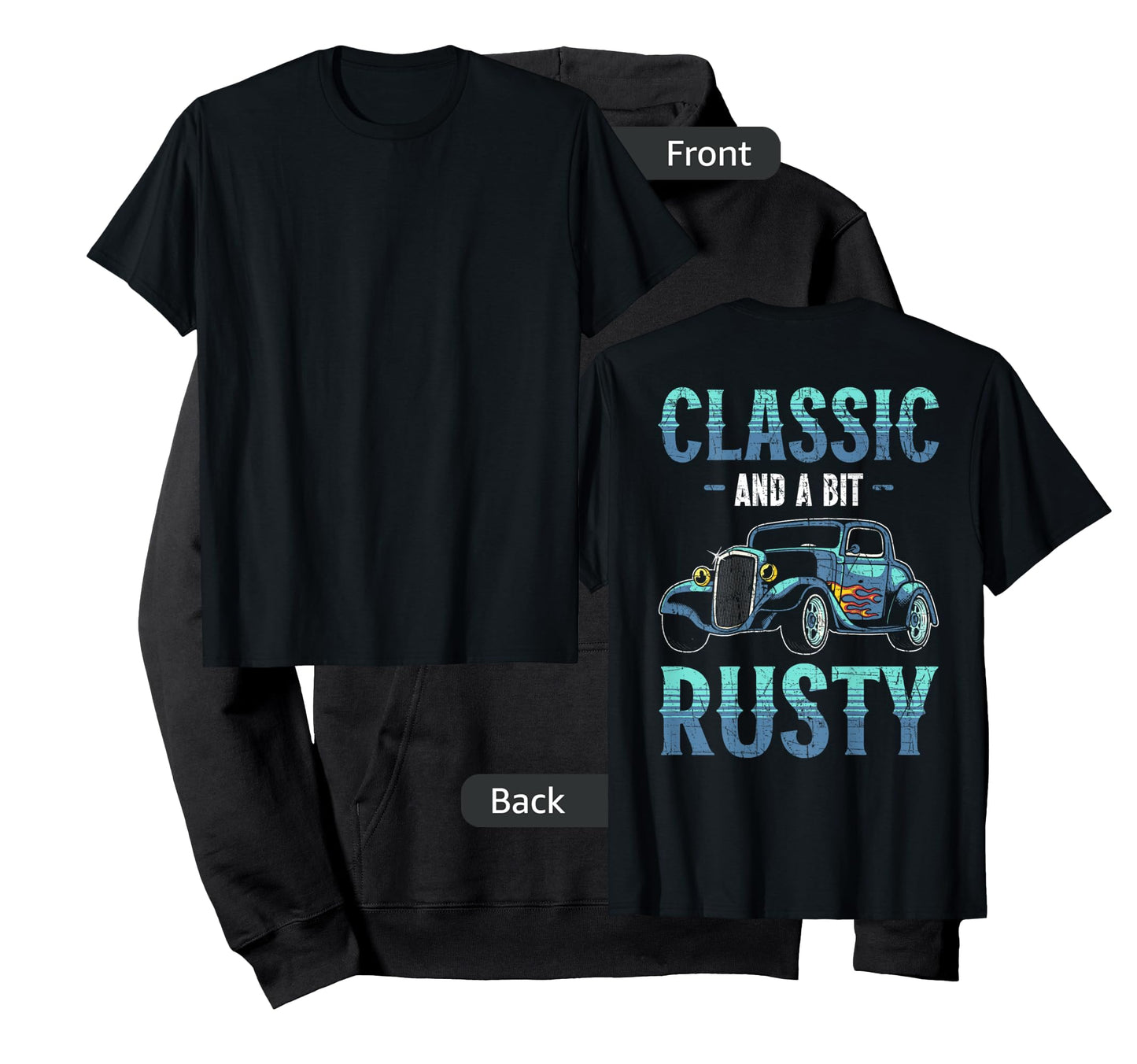 Backprint Restore Vintage Car Auto Detailing T-Shirt