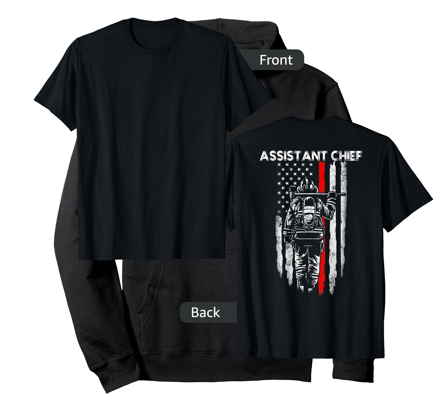 Assistant Fire Chief American flag gifts for Assistant Chief T-Shirt