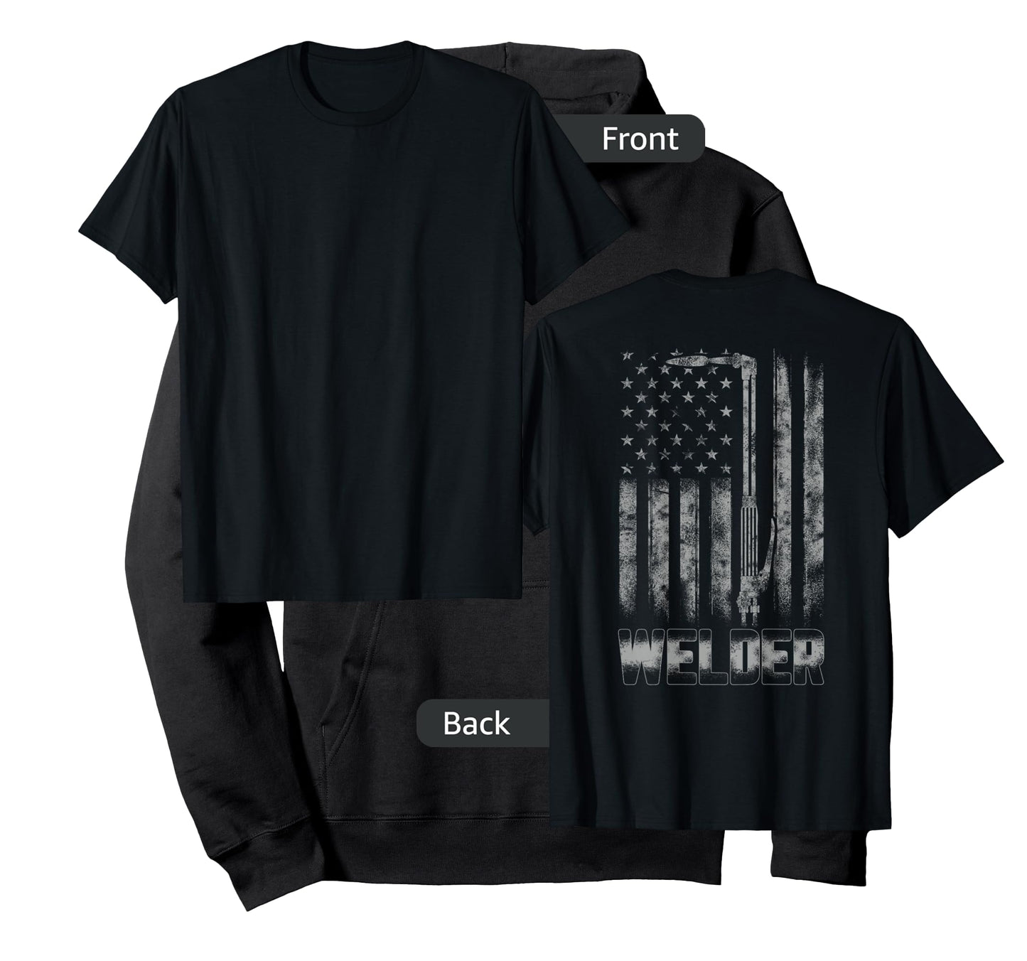 Distressed Welder American flag shirt USA Patriotic Welder T-Shirt