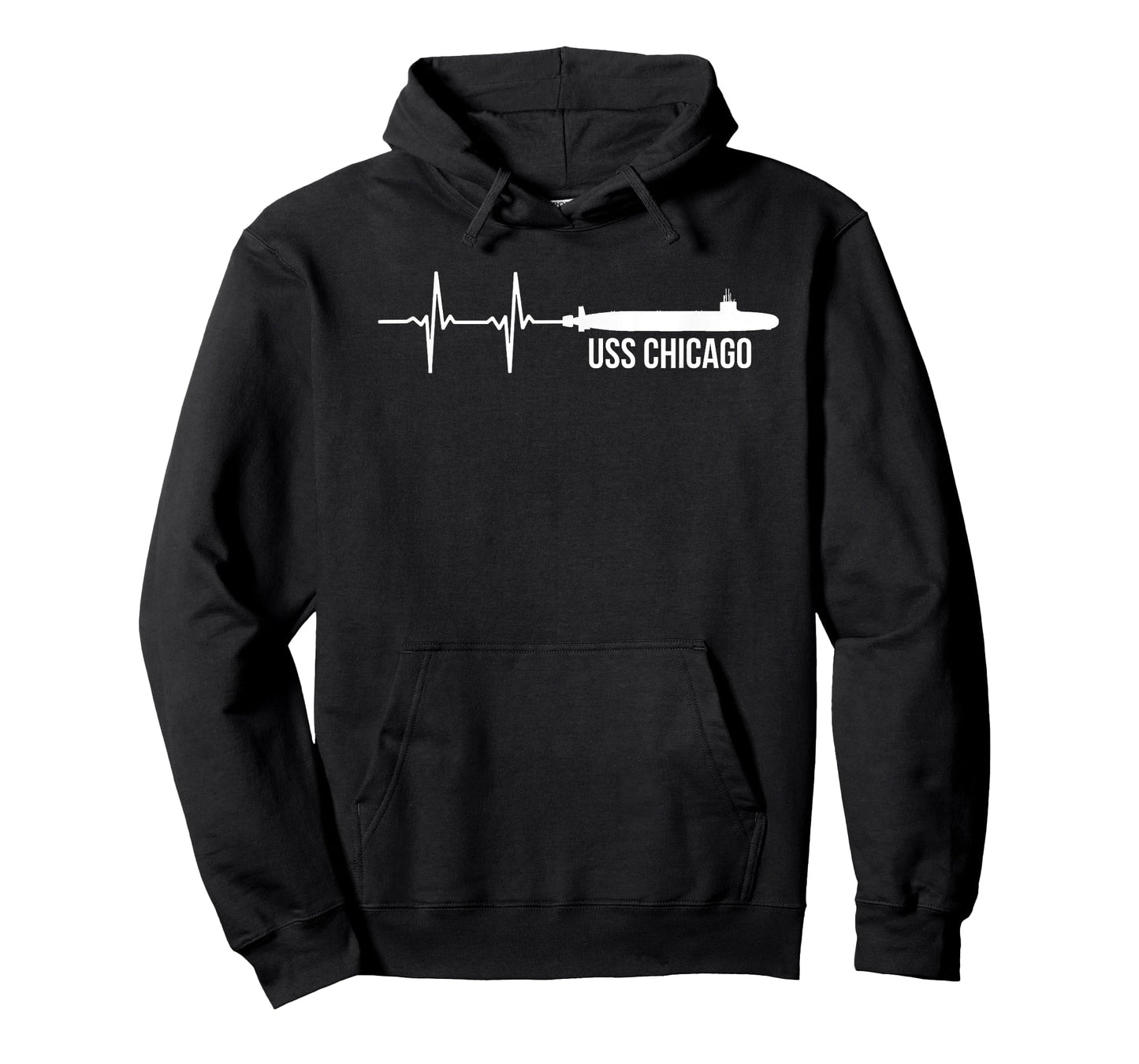 American Flag USS Chicago SSN-721 Submarine T-Shirt