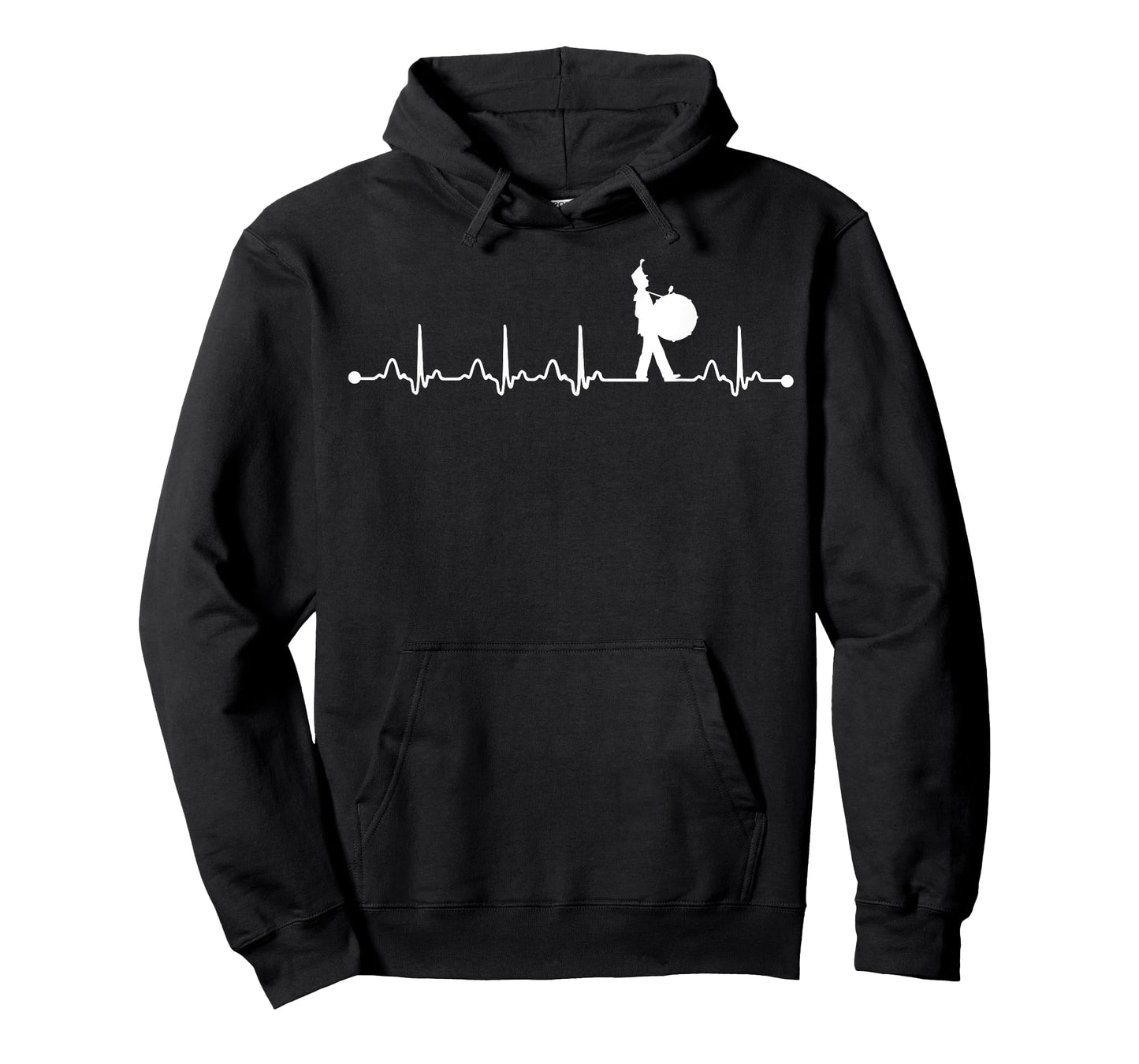 Heartbeat Bass Drum ECG for Marching Band Mom Dad T-Shirt