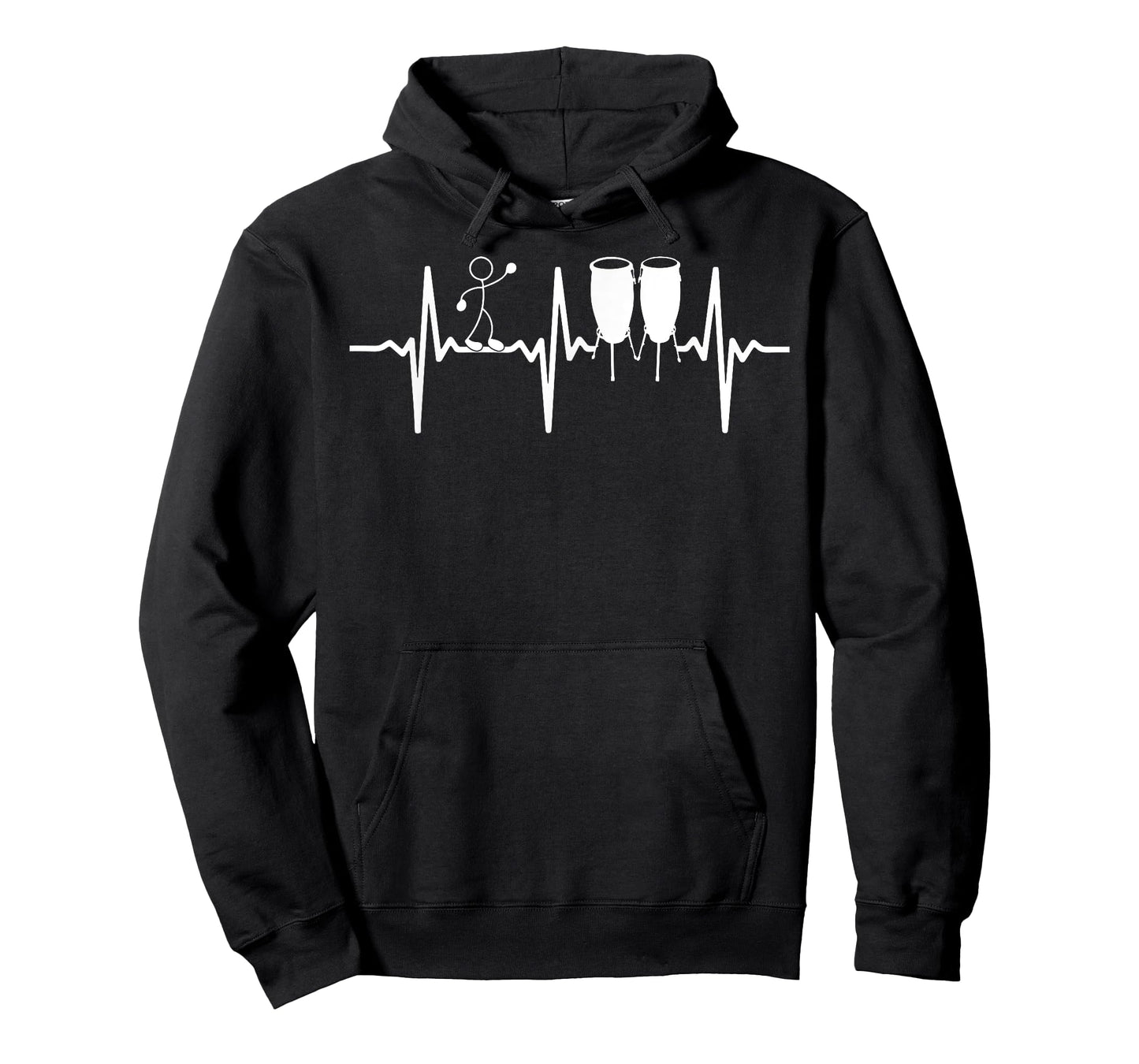 Conga Drums Conga Heartbeat Funny Stick Figure Conga Player T-Shirt