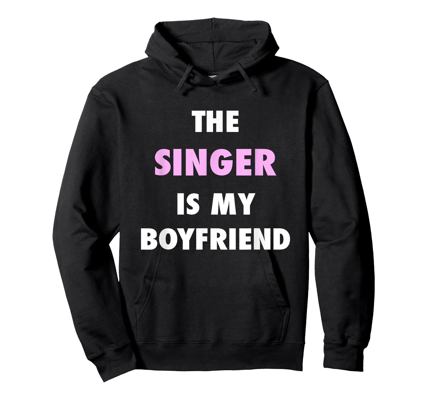The Singer is My Boyfriend Cute Girls Slogan T-Shirt T-Shirt