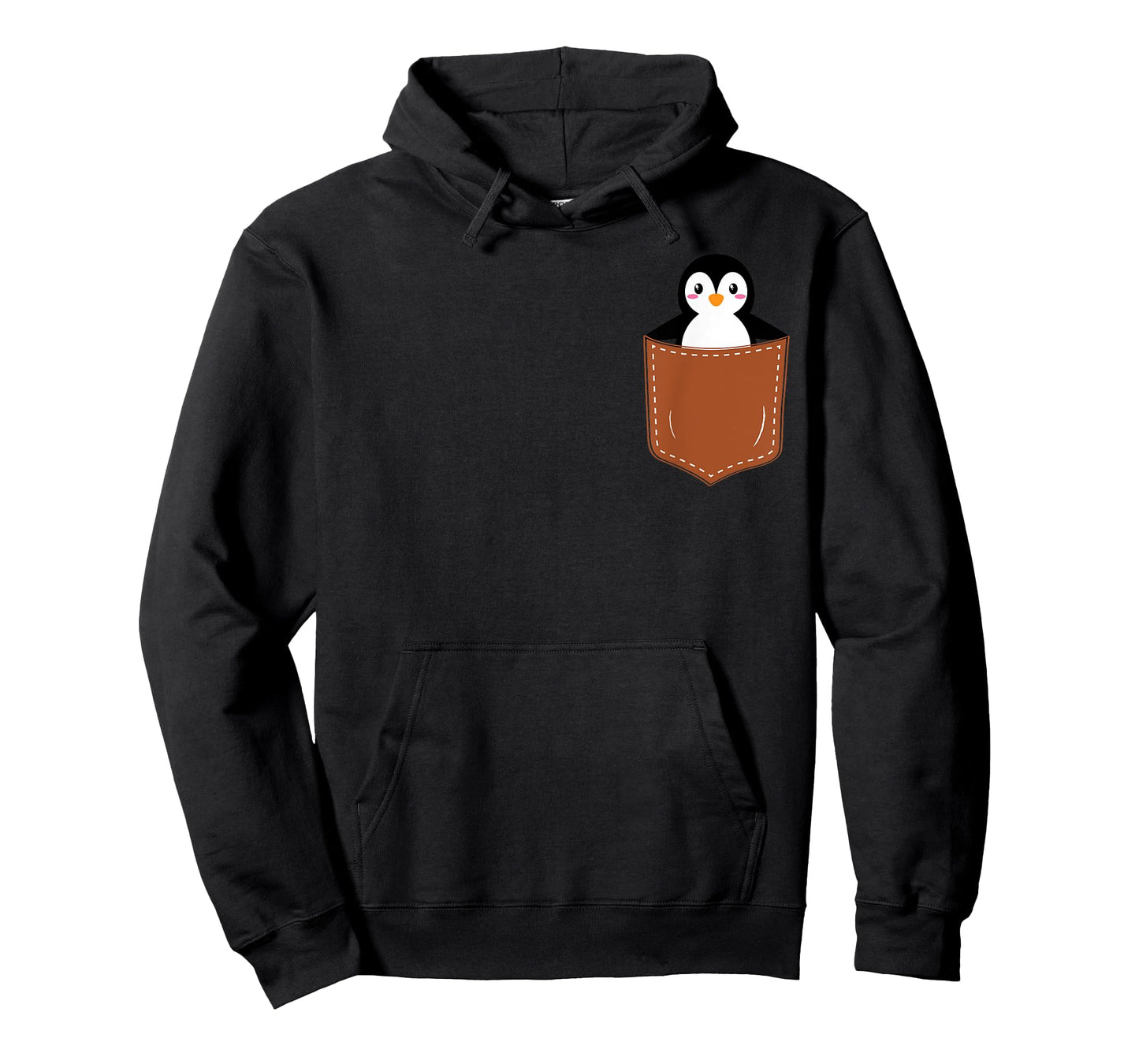 Cute Penguins Design Lovers, Funny Pingu Penguin In Pocket T-Shirt