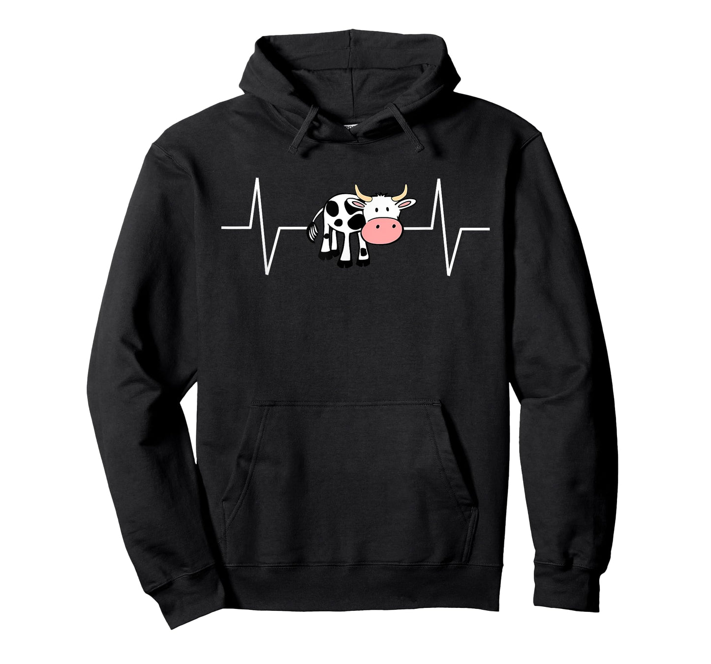 Cow Heartbeat EKG Pulse Line Cute Cow Lovers T-Shirt