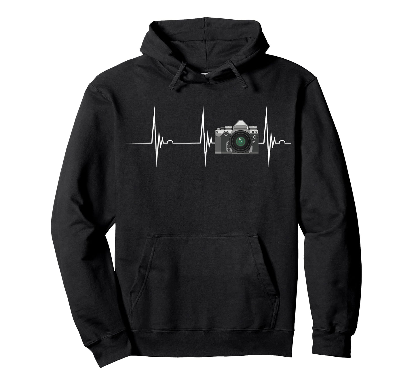 Photography Camera Lense Photographer Heartbeat EKG Pulse T-Shirt