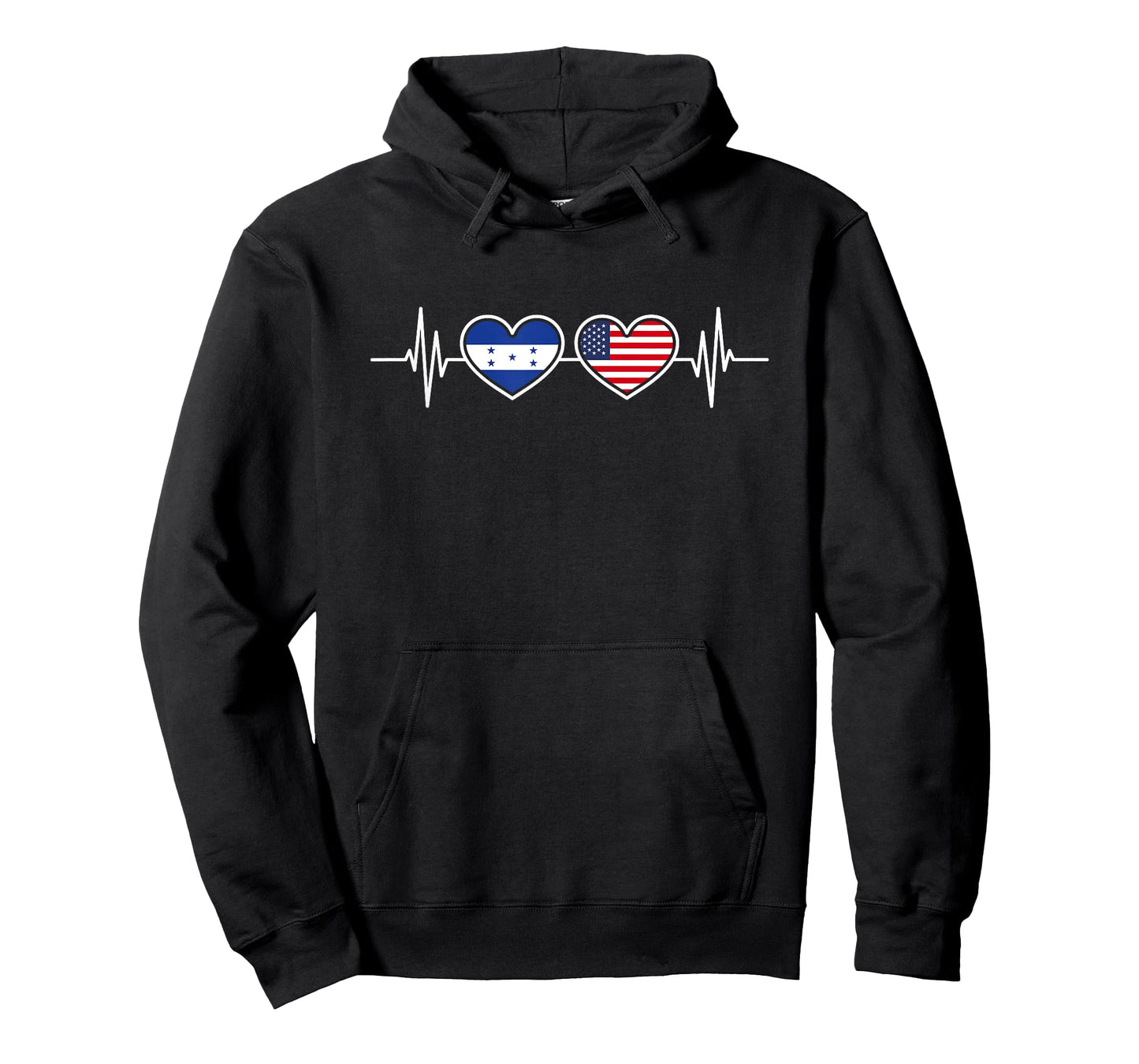 Honduras USA Heartbeat Honduran American Flag Honduras Flag T-Shirt for Women Men