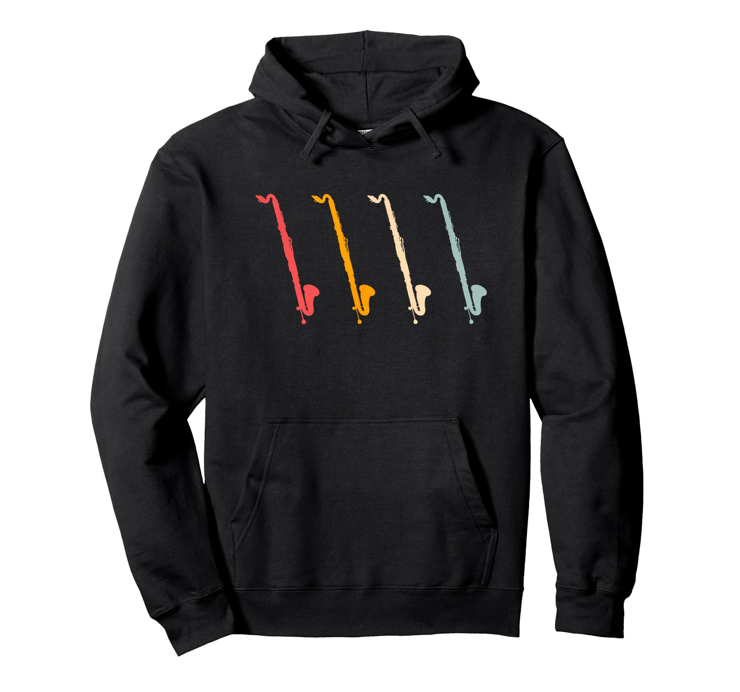 Contrabass Clarinet Retro Bass Clarinet Silhouette T-Shirt